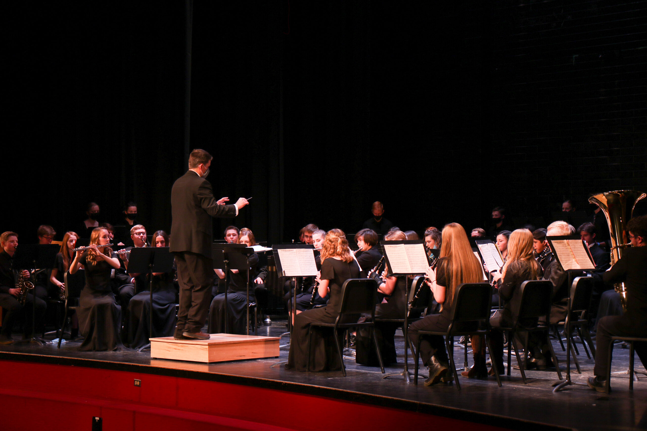 Band, choir students perform in long-awaited concert